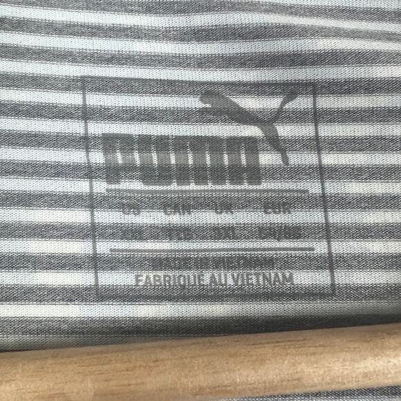 NWT PUMA Men's XXL / 2XL Fronds Gibraltar Sea Floral Striped Dry Cell Polo Shirt - Picture 5 of 9